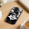Аниме Обои Чехол для Телефона Для iPhone 16,15,14,13,12,17,Pro Max,Plus Силиконовый Черный Чехол