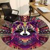 1pc Raccoon Mandala Office Round Area Rug, Indoor Mat Suitable ForOffice, Under Office Chairs Bedroom Living Room Home Decor, Room Deco, n35