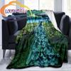 Animal Blanket Peacocks and Tigers  Print All Season Lightweight Plush Cozy Super Soft Luxury Couch Sofa Bed
