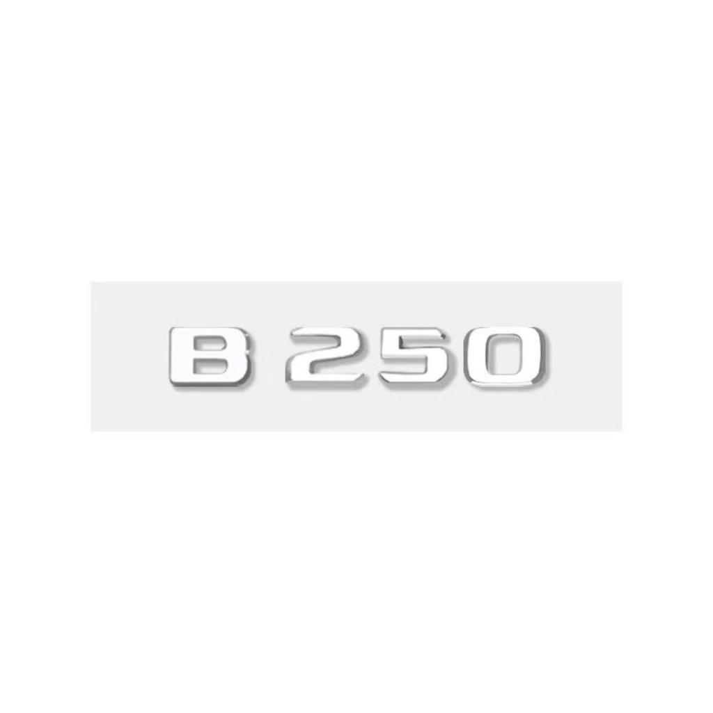 3D ABS B160 B180~B260 B280 Logo Badge Sticker Car Rear Trunk Emblem Decal Flat and stereoscopic two styles