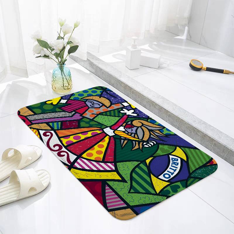 B-Brittos Carpet Bathroom Anti-slip Mat Door Mat Home Decoration Mat Entrance Door Mat Scratch-resistant Door Mat