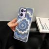 Чехол для OPPO Reno13 Pro 5G, переливающийся градиентный, с цветочным рисунком, прозрачный, противоударный, с защитой объектива камеры