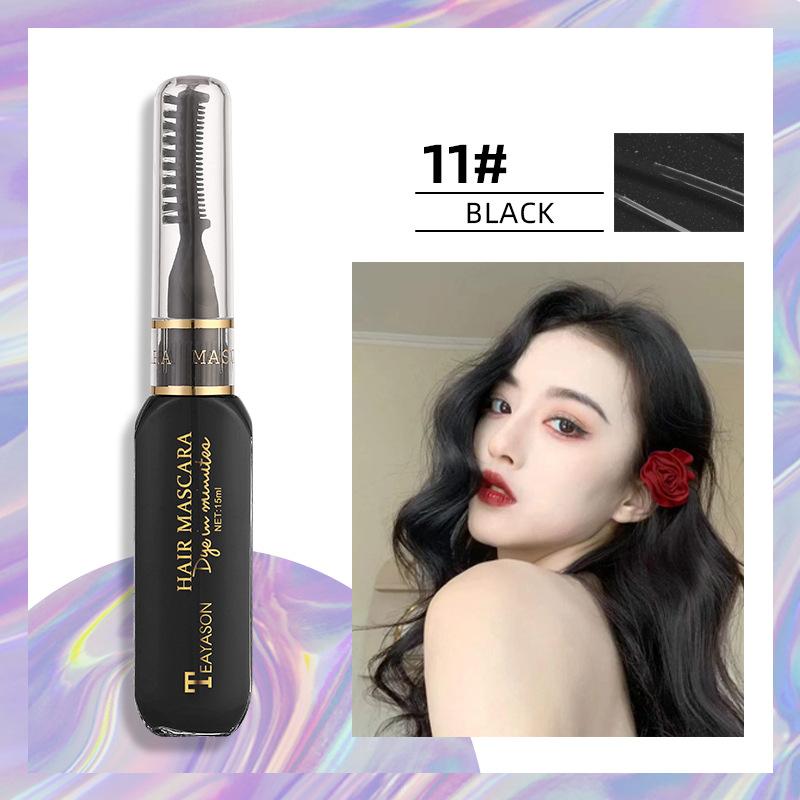13 Colors Disposable Hair Dye Mascara Convenient Time-saving Eye Lashes Brush Temporary Hair Coloring Cosmetics