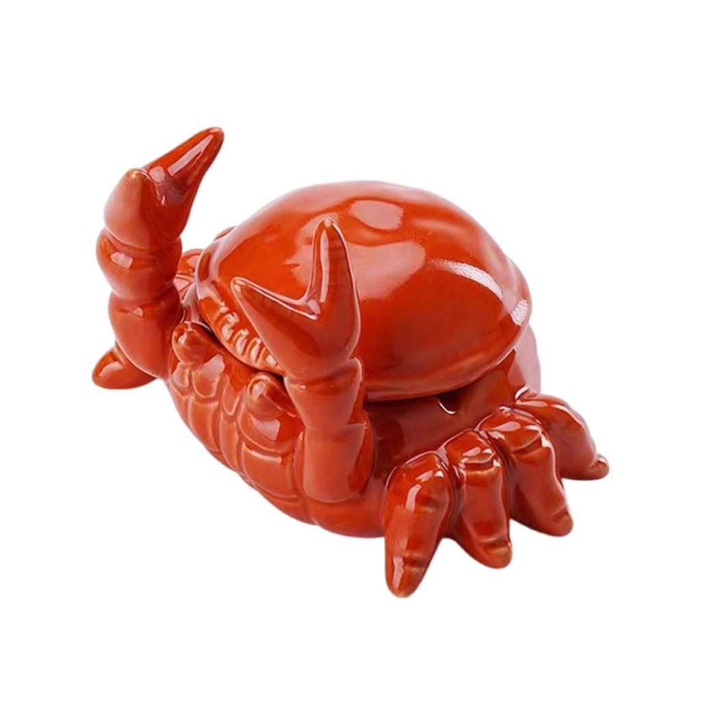 Novelty Crab Shaped Ashtray Durable Ceramic Ashes Holder For Ocean Lovers And Smokers Decors Office Desk Accessories