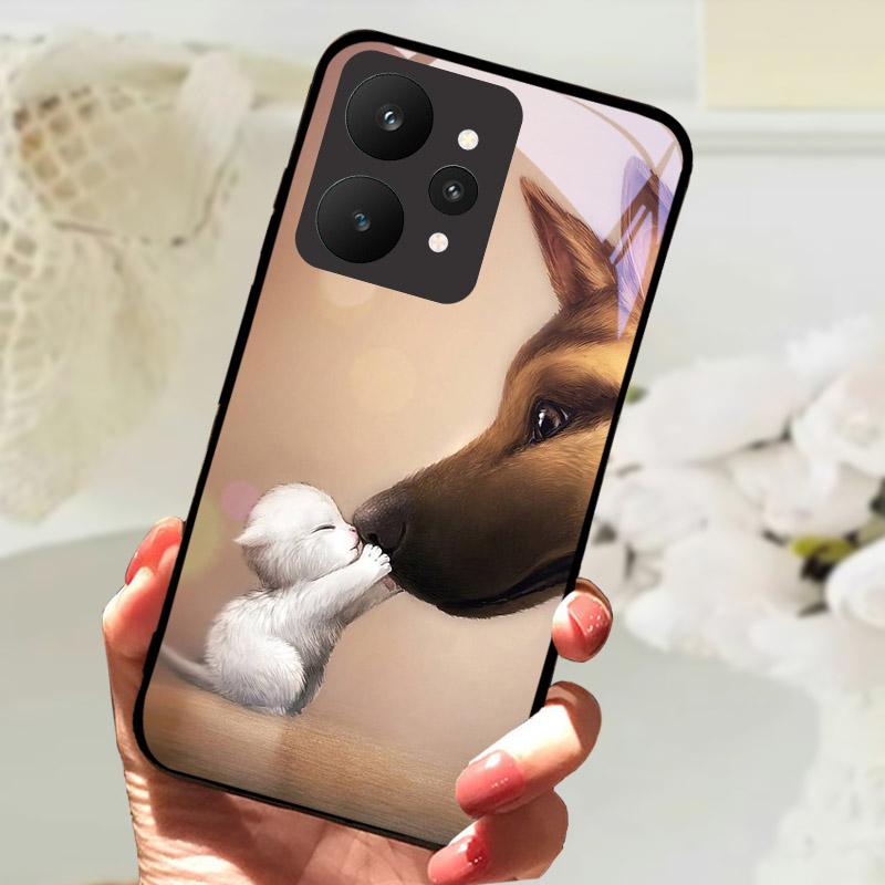 Ударопрочный Чехол Для Телефона Realme 15 5G Чехол RMX5106 RMX5105 Чехлы Из Закаленного Стекла Для Realme15 Fundas Роскошный Защитный Корпус