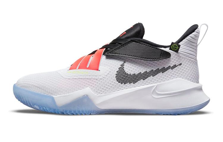 Nike Детские баскетбольные кроссовки Nike Zoom Flight 2, износостойкие, дышащие, низкие, сто розово-черные DB6708-100
