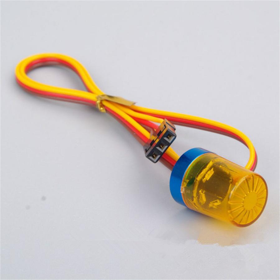 13mm X 18mm LED Flash Rotation Flasher Light Yellow Project Lamp For 1:10 RC Car