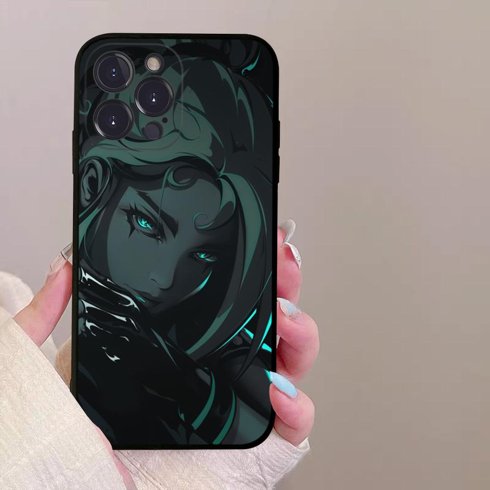 Чехол для телефона с артом персонажа игры Valorant для iPhone 15 8 7 6 6S Plus X SE 2020 XR XS 14 11 12 13 Mini Pro Max