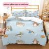 Peter Rabbit Art Pattern Bedding Home Decoration Birthday Gift ( 1 duvet cover + 2 pillowcase, without core),fan merchandise.