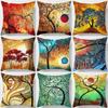 Abstract Painting Collection Design Pillowcase Home Office Decor Square