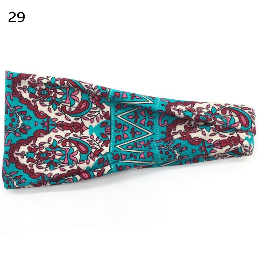 Scrunchy Hairband Sweat Absorbing Running Head Wrap Elastic Turban Women Headbands Sport Bandana