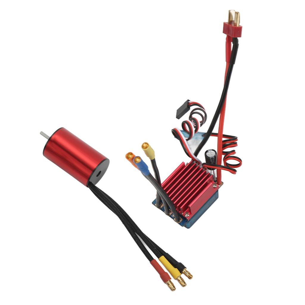Бесщеточный двигатель 4600KV и S35A ESC, алюминиевый сплав, высокоточный бесщеточный двигатель с ESC для радиоуправляемых машин
