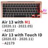 For Macbook Air 13 15 M2 Pro14 16 M3 13 M1 Retina 11 Keyboard Cover Silicone Protector Skin CaseA2941 A2442 A2337 Computer Cover