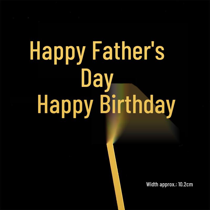Acrylic Cake Topper - Happy Birthday Mom & Dad, Mother's/Father's Day Decoration