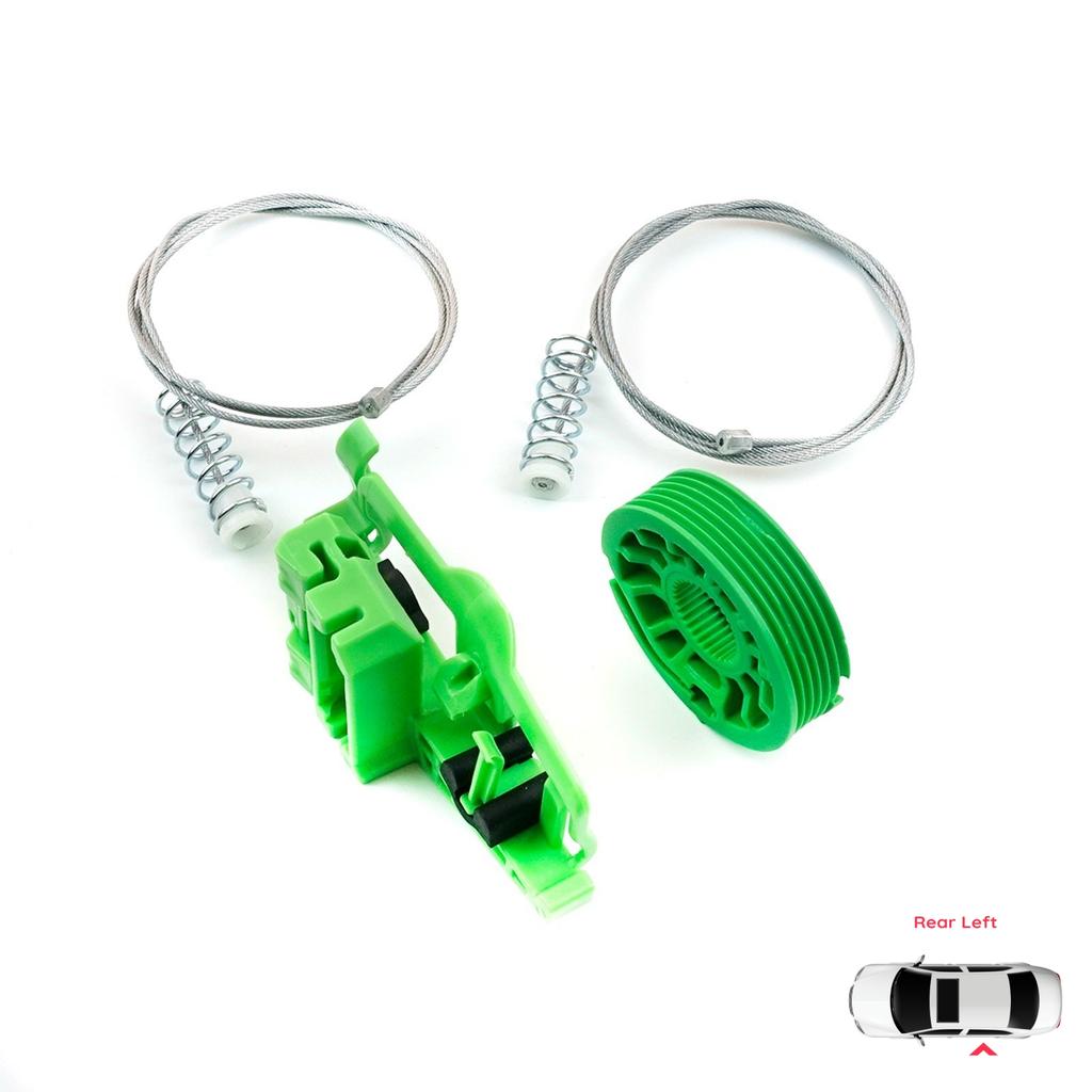 BWR980 Electric Power Window Lifter Regulator Repair Kit Rear Left Door for BMW 1 E87 2003-2012 5-Door Hatchback 51357138467