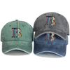 3D-иллюстрация Алфавит A-Z Печать Унисекс Snapback Бейсболка Стирка Хлопок Нерастягивающаяся Ткань Бейсболка Регулируемая Кепка от солнца