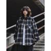 2024 Letter Long Sleeve Shirt Japanese Hong Kong Style Ins Loose Shirt Boys Summer Trendy Versatile Casual Coat