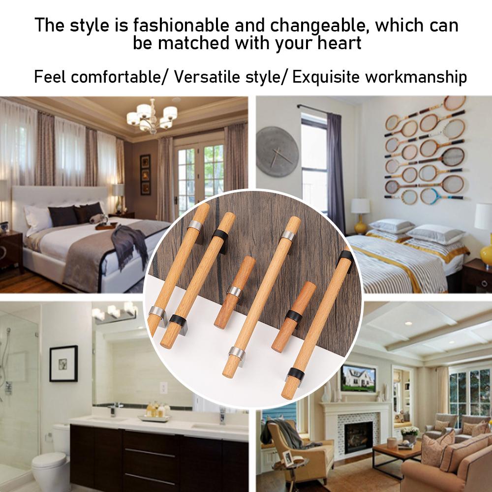 Luxury Wardrobe Cabinet Kitchen Drawer Pulls Wood Door Handle Cupboard Door Knob