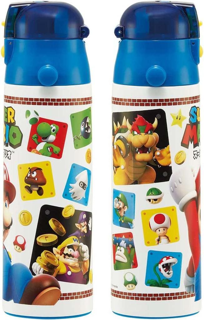 Skater Бутылка для воды 580 мл Super Mario 23 Direct Drinking нержавеющая сталь спортивная бутылка SDC6N-A