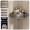 DANLE No-Drill Space Aluminum Bathroom Storage Shelf