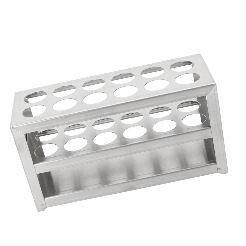 Металлический штатив для пробирок, 12 отверстий, 0,75 дюйма, прочный, 3 яруса, держатель для центрифужных пробирок из нержавеющей стали