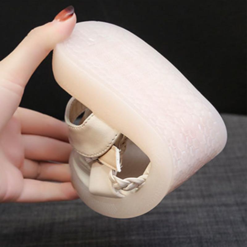 WTEMPO Brand Women's Summer Sandals Soft Bottom Niche Students Fashion A Word Buckle with Beach Women's Shoes with Skirt Flat Sandals