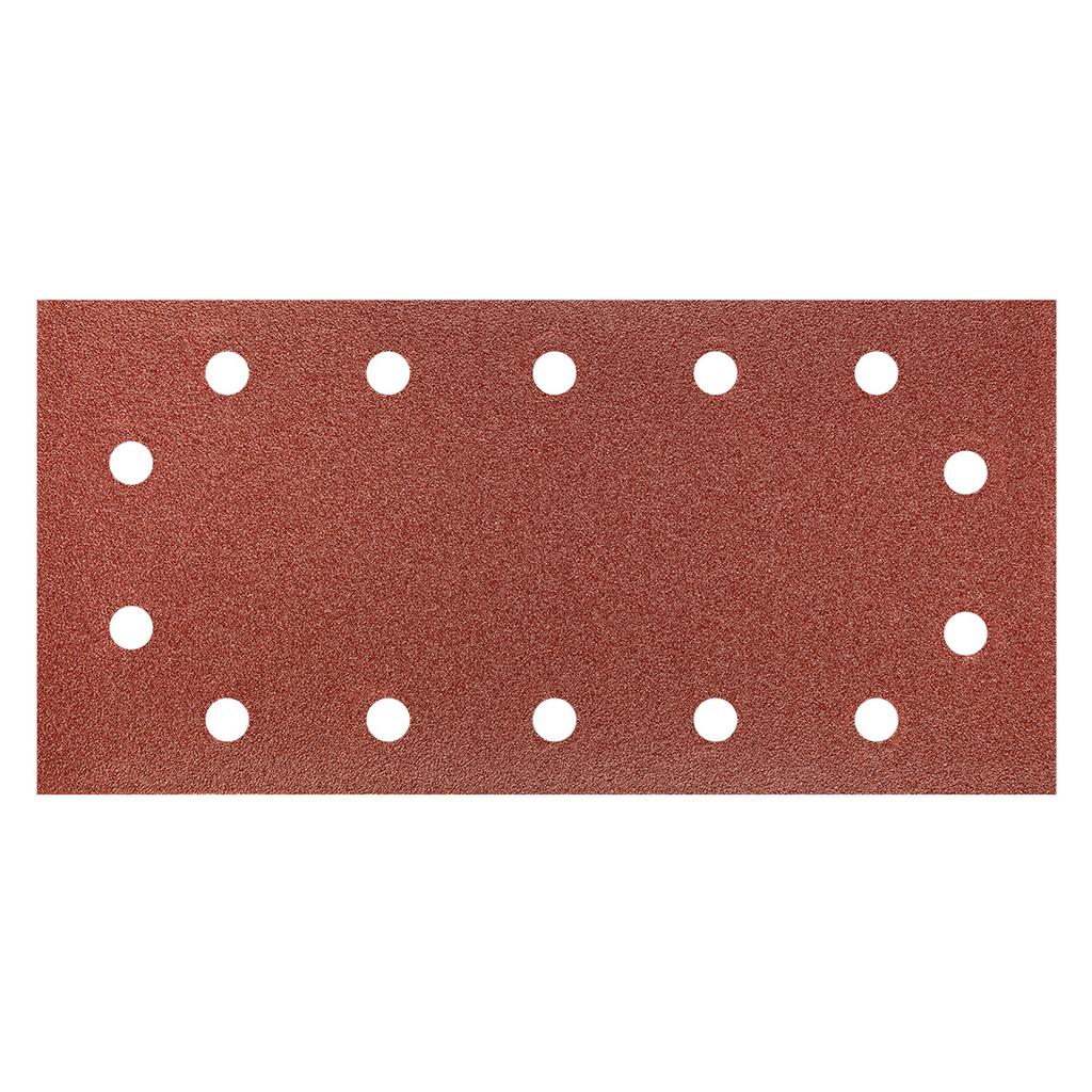 Velcro sandpaper 115 x 230 mm, K100, 5 pcs., with holes