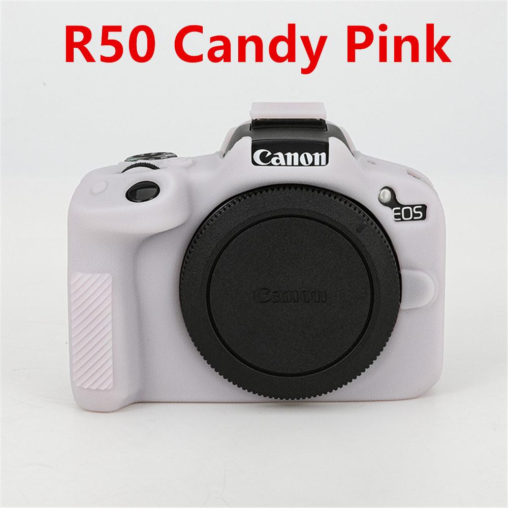 Мягкий силиконовый чехол для корпуса камеры с рисунком личи для Canon EOS 5D3 5D4 R50 R6 R6II R8, резиновая накладка-скин