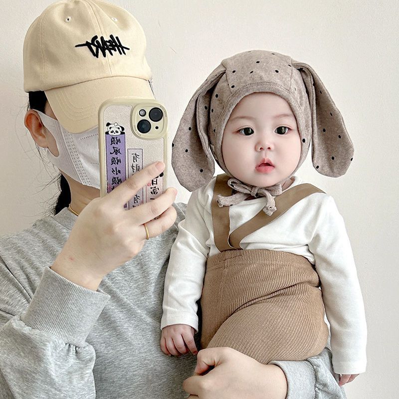 Organic Cotton Baby Beanie With Ear Protection For Winter Season