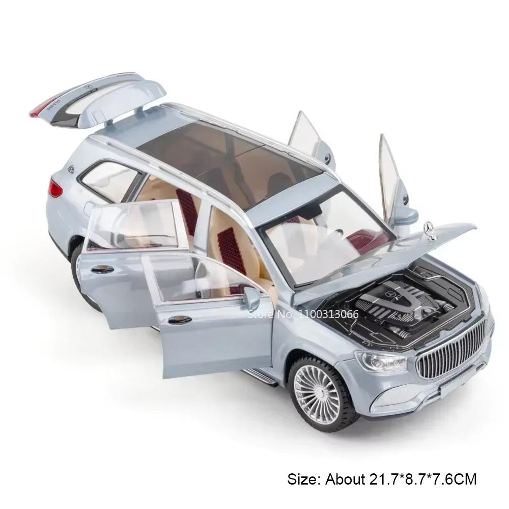 1:Масштаб 1:24 S400L GLS600 Металлические модели автомобилей Игрушки Колеса Откатные транспортные средства Модель Звук Свет Игрушечные машинки Подарки для мальчиков на праздник
