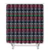 Christmas Shower Curtain Floor Mat Combination Four-Piece Set Kitchen Door Mat Bedroom Living Room Carpet