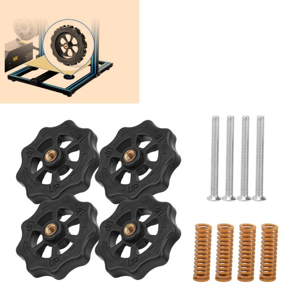 4pcs Precision Leveling Kit Nuts Durable Hot Bed Spring Upgraded Leveling Nuts Hot Bed Leveling