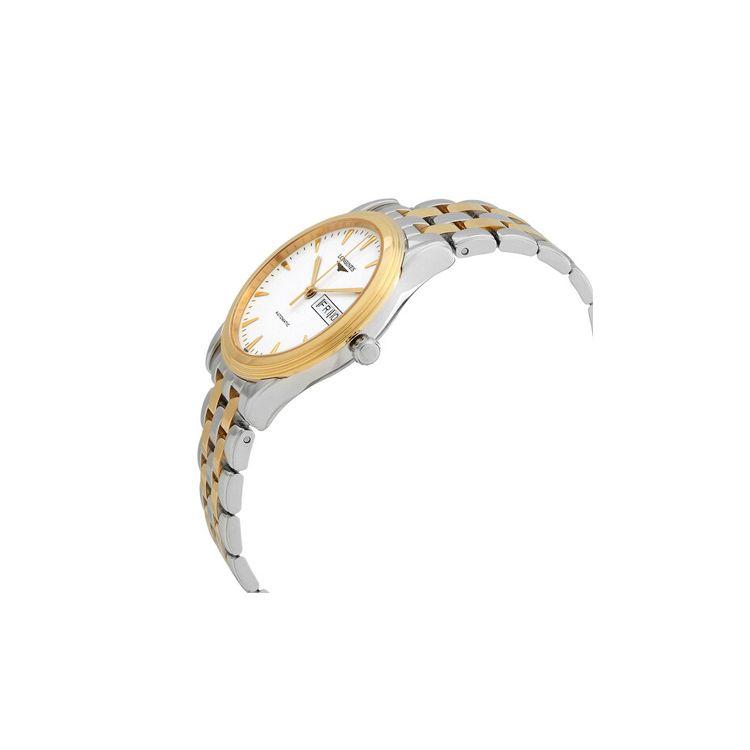Longines Flagship Automatic Mechanical Movement Date Display Watch Men Watches White L4.899.3.22.7