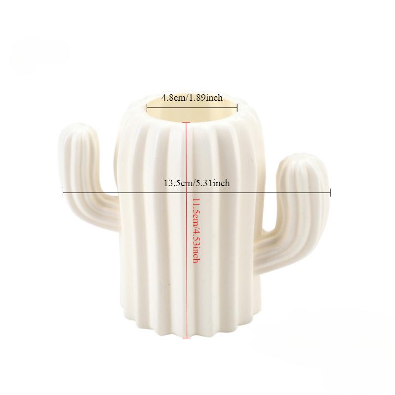 Креативный студенческий держатель для ручек, канцелярские принадлежности, настольный стол кактус, многофункциональный ящик для хранения, полиэтиленовый контейнер для ручек, горшок для кистей, офисные принадлежности