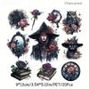 NEW 20Pcs Goth Witch Series Decorative Sticker Pack Retro Rose Cat Collage Scrapbooking Label Diy Diary Album Journal Planner