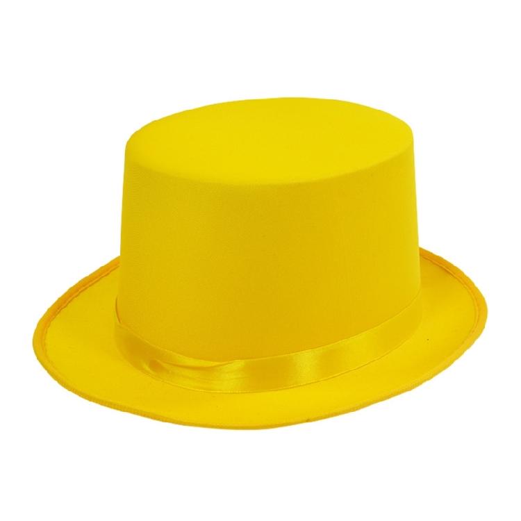 Theatrical Stovepipe Hat for Halloween Costume and Role Playing Fun Fashion Accessory Short Brimmed Hat