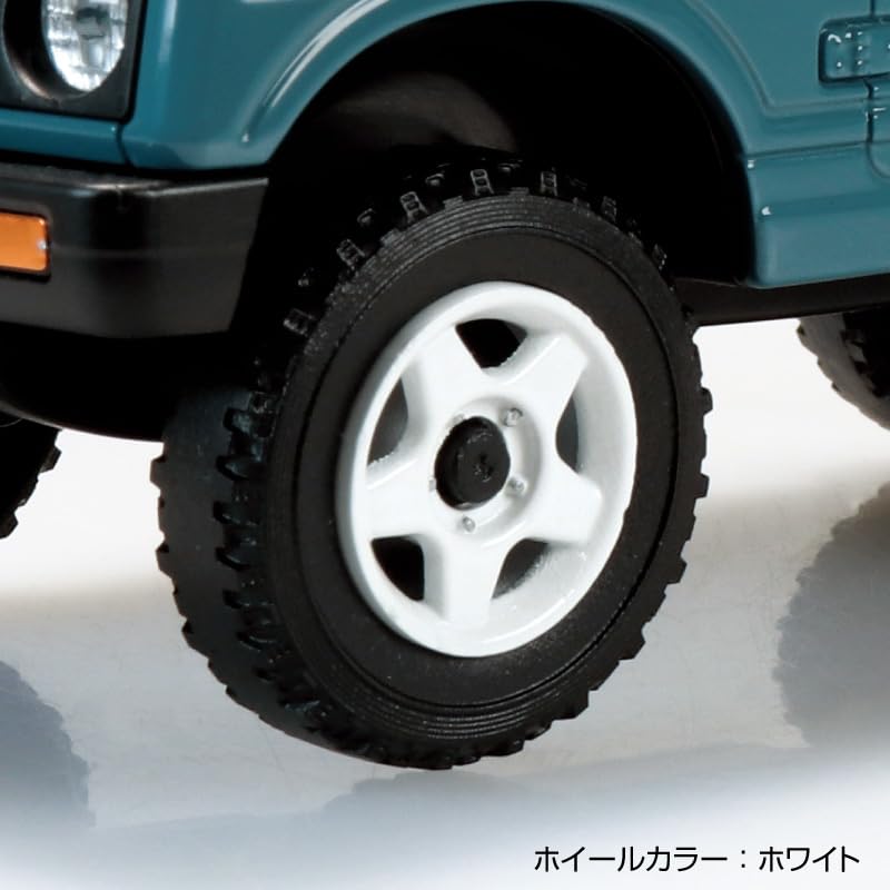 Aoshima Bunka Kyozai Rakupura Snap Kit Suzuki JA11 Jimny Кастомные Колеса Масштабная Пластиковая Модель Kit Co., Ltd. (АОСИМА) нет. 18CU-BG (Серо-голубой) 1/32