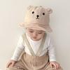 Cotton Baby Bucket Hat Korean Boys Girls Sunhat Lovely Baby Bear Hat  Toddler