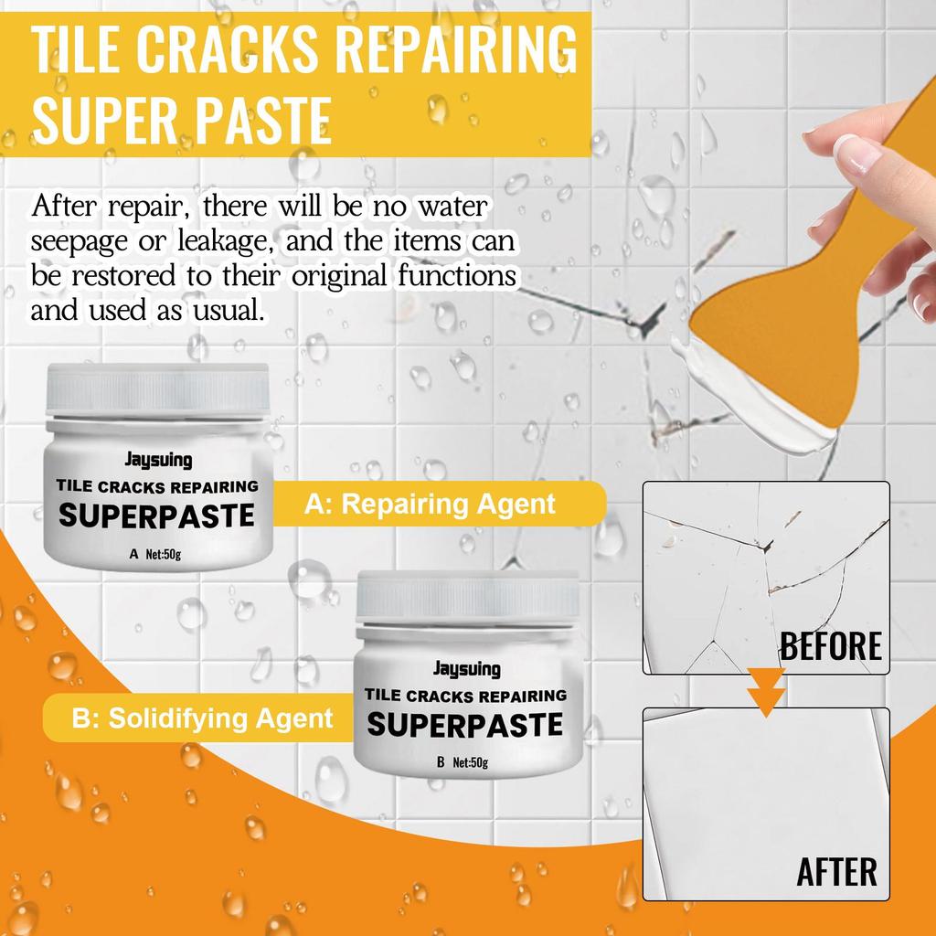 Jaysuing Паста для ремонта плитки Туалет Мрамор Напольная плитка Ремонт сколов Заделка трещин Заполнение отверстий Клеящая паста