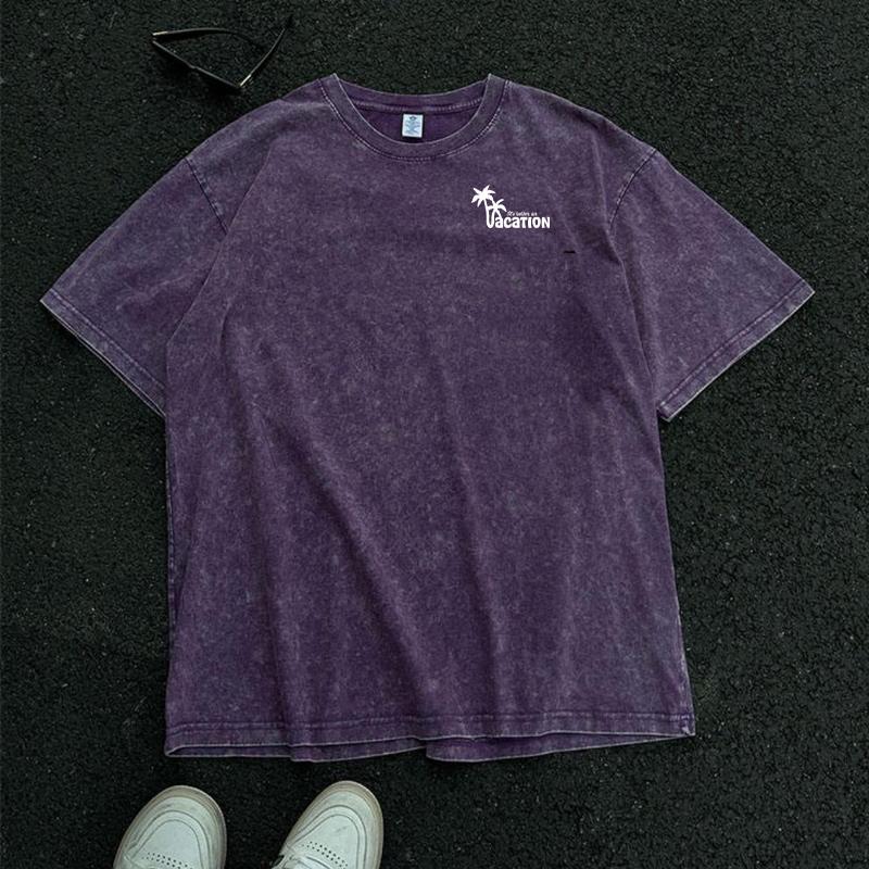 Винтажная футболка из 100% хлопка, выстиранная кислотой, с короткими рукавами, уличная одежда для отдыха, футболки большого размера в стиле Харадзюку в стиле хип-хоп