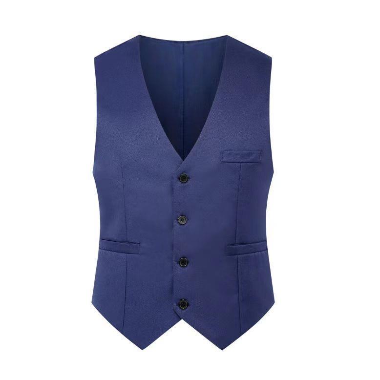 Мужской приталенный жилет в корейском стиле - новый дизайн, не требующий глажки