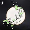 Plum Blossom Flower Applique Clothing Embroidery Patch Fabric Sticker Iron On Patch DIY Craft Repair Clothes Sewing Accessories