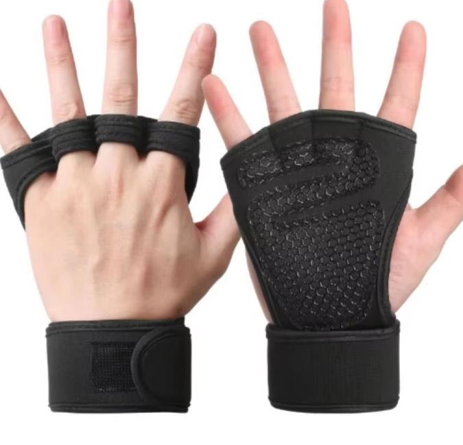 Unisex Bodybuilding Home Gym Non-Slip Weight Lifting Training Gloves with Palm Support