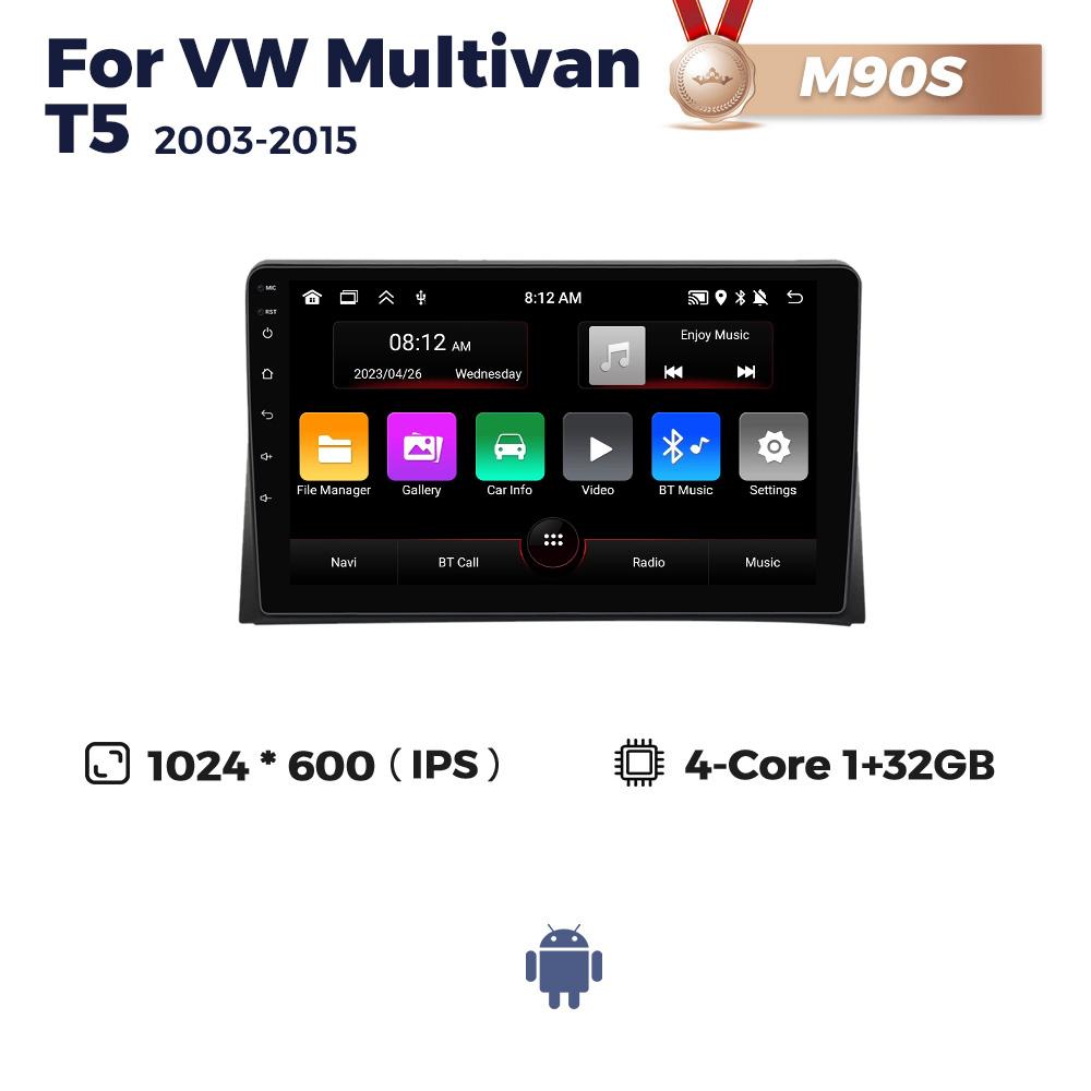 Navifly Android Auto Carplay Автомобильный Радио Мультимедиа Видео Плеер Для VW Volkswagen Multivan T5 2003-2015 Навигация GPS 2din Аудио