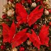 Large-Sized Christmas Simulated Butterflies Red Butterfly Decorations  Living Room Decoration