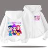 K-pop Demon Hunters Hooded Coat for Child Anime Huntrix Rumi Zoey Cartoon Fashion Zip Jacket Boy Girl Cute Top Kids Clothes Gift