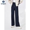 Navigare Women's Vintage Washed Wide-Leg Jeans