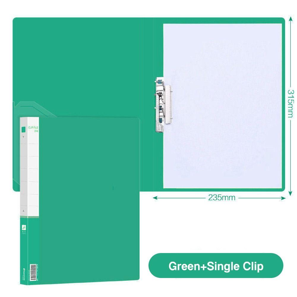 PP Document Bag Single Clip/Double Clips Archives Binder Simple File Bag Student Gift