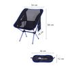 Moon Lence Outdoor Camping Сверхлегкий стул 907 г с хранением Грузоподъемность Темно-синий Набор из 2 стульев, Стул, Складной, Компактный, Сумка, Пеший туризм,
