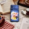 C-Cute A-ANITEEZ Чехол для телефона Samsung S 25,24,23,22,30,21,10,9,Ultra,Plus,Lite,FE,4,5 G Мягкий черный чехол